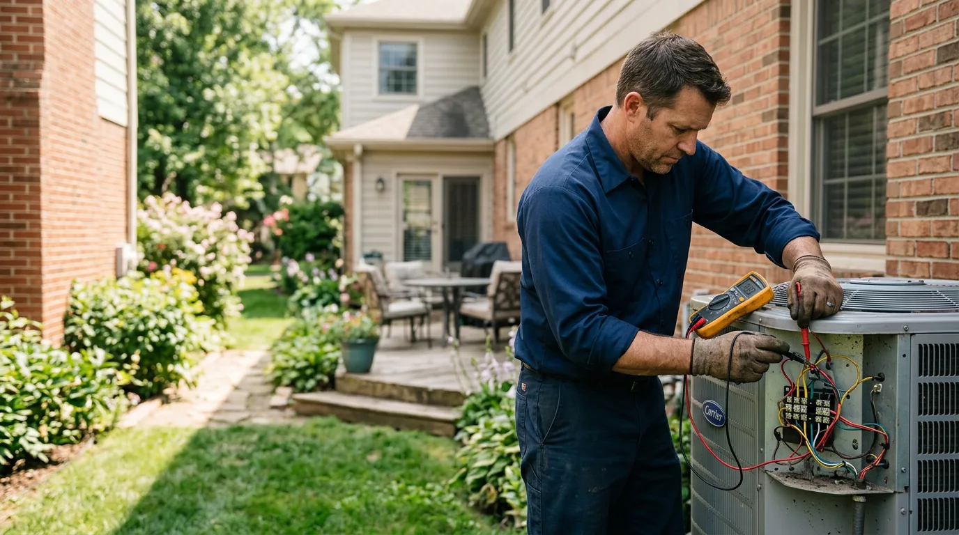 HVAC technician working near Iroquois, IL